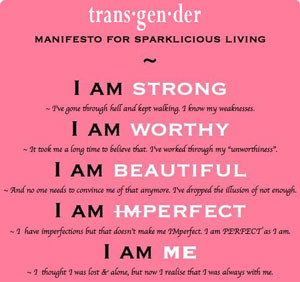 Trans is strong, worthy, beautiful, imperfect and describes me.